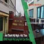 Lắp Đặt Âm Thanh Phòng Họp UBND huyện Hạ Lang tỉnh Cao Bằng